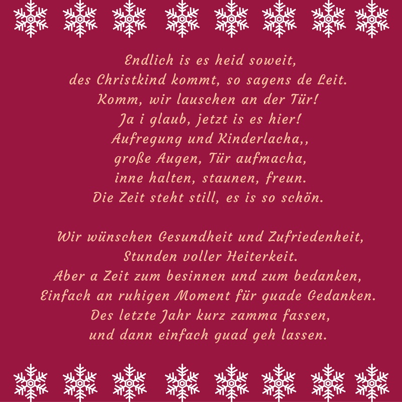 Weihnachtsgedicht